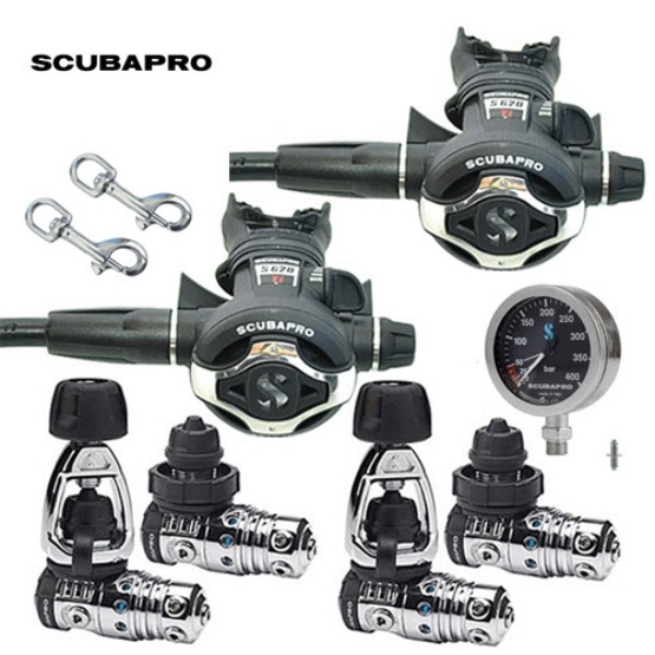 [한정수량할인판매]SCUBAPRO 자체수입상품 MK25evo/S620Ti 더블 호흡기세트